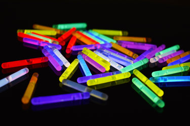 1.5 inch Assorted Mini Glow Sticks- 50 Per Package